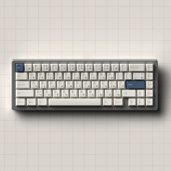 JKDK blue And Pink Japanese Keycap Cherry Profile PBT Dye Subbed Key Caps For Mechanical Keyboard With MX Switch