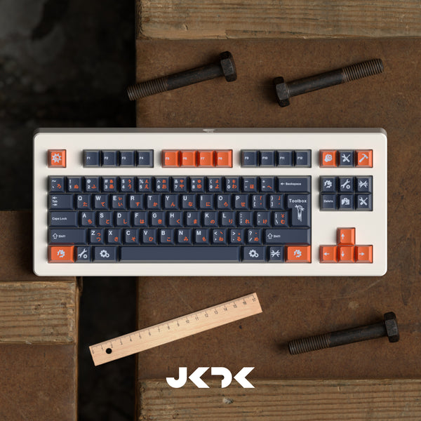 JKDK toolbox toolbox R2 PBT Five-sided thermal sublimation Custom cherry profile 68 75 84 Key caps