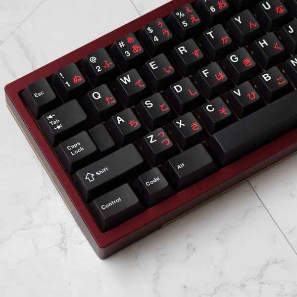 JKDK Studio WOB Cherry profile Dye Sub Keycap Set PBT plastic black For 61 68 84 87 104 Cherry Mx Switch Mechanical keyboard