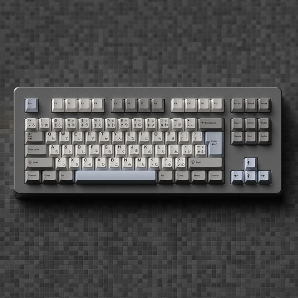 JKDK Grey And White Keycap Cherry Profile PBT Dye Subbed Key Caps For Mechanical Keyboard With MX Switch